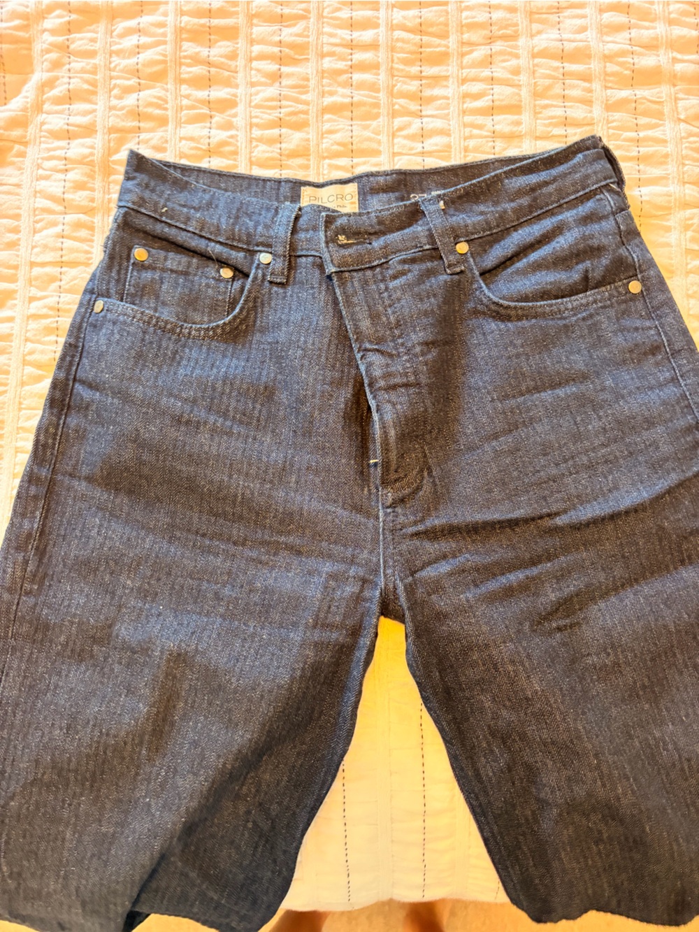 Anthropologie Pilcro High-Rise Wide-Leg Jeans in Dark Indigo - Picture 6 of 10